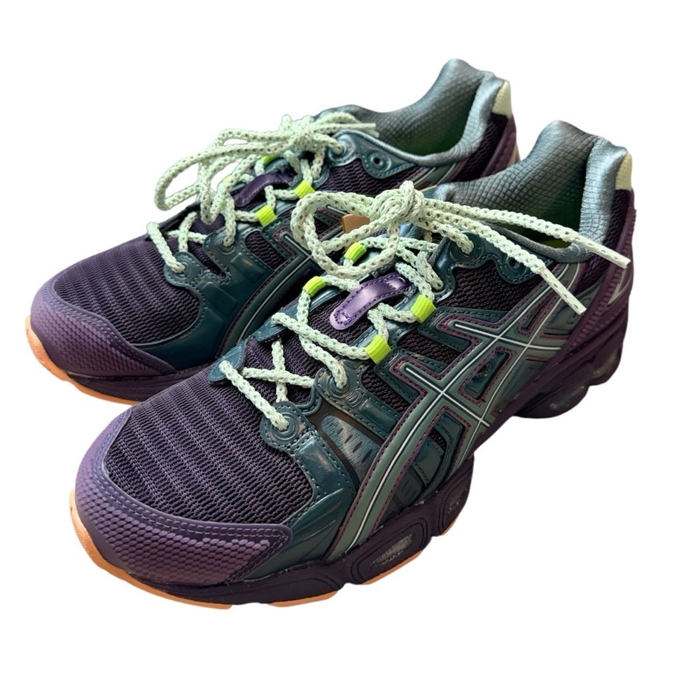 ASICS Mens Purple and Teal Gel Nimbus Performance Running Shoe - Picture 4 of 12